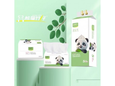 熊猫竹子 卫生纸巾